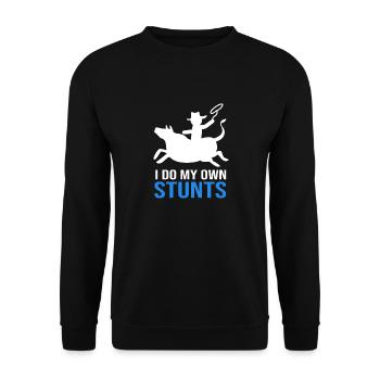Rodeo - Unisex Sweatshirt - black - Front - Alina (178cm) & Michal (187cm)