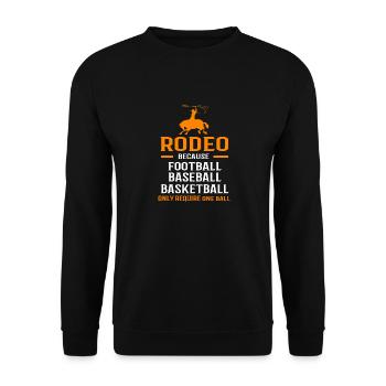 Rodeo - Unisex Sweatshirt - black - Front - Alina (178cm) & Michal (187cm)