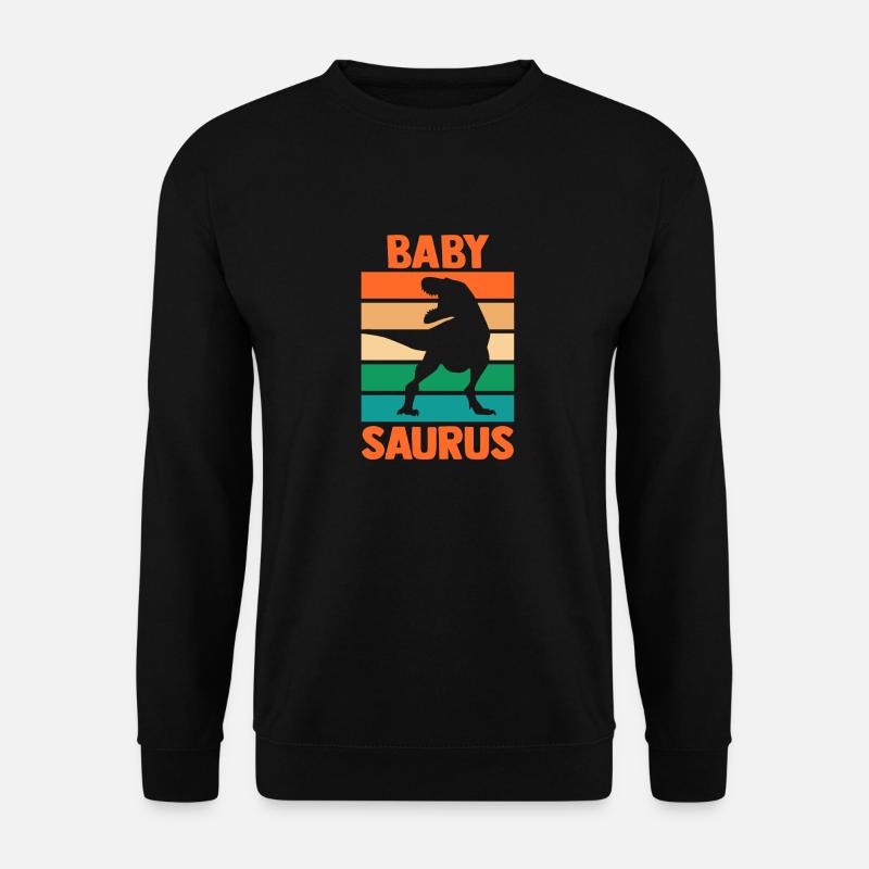 Babysaurus Dino Dinosaur - Unisex Sweatshirt - black