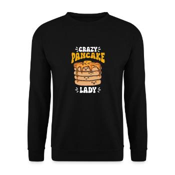 Pancake Breakfast Pancakes - Unisex Sweatshirt - black - Front - Alina (178cm) & Michal (187cm)