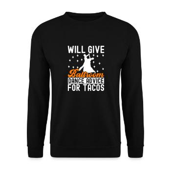 Ballroom Dance Ballroom Dancers Ballroom Dancers - Unisex Sweatshirt - black - Front - Alina (178cm) & Michal (187cm)