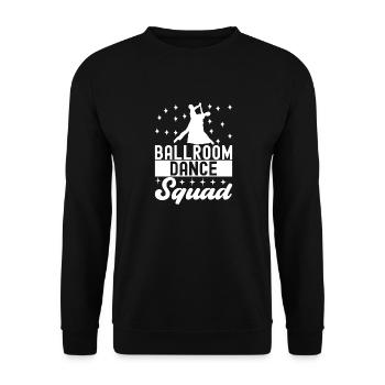 Ballsaal Tanz Ballsaaltänzer Gesellschaftstänzer - Unisex Pullover - Schwarz - Vorne - Alina (178cm) & Michal (187cm)