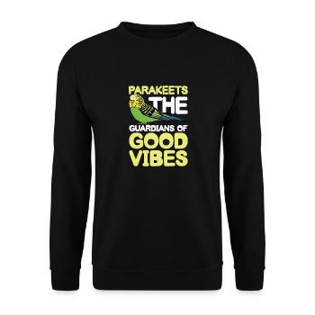 Parakeets The Guardians Of - Unisex Pullover - Schwarz - Vorne - Alina (178cm) & Michal (187cm)