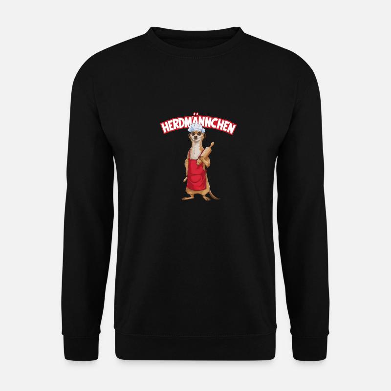 Herdmännchen für einen Koch Köchin - Unisex Pullover - Schwarz
