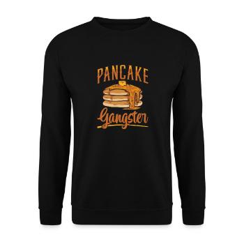 Pancake Breakfast Pancakes - Unisex Sweatshirt - black - Front - Alina (178cm) & Michal (187cm)