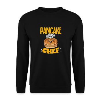 Pancake Breakfast Pancakes - Unisex Sweatshirt - black - Front - Alina (178cm) & Michal (187cm)