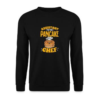 Pancake Breakfast Pancakes - Unisex Sweatshirt - black - Front - Alina (178cm) & Michal (187cm)