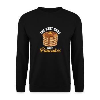Pancake Breakfast Pancakes - Unisex Sweatshirt - black - Front - Alina (178cm) & Michal (187cm)