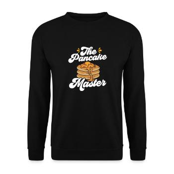 Pancake Breakfast Pancakes - Unisex Sweatshirt - black - Front - Alina (178cm) & Michal (187cm)