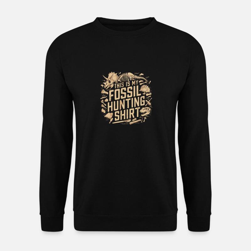 Fossil Hunter für einen Archäologe - Unisex Pullover - Schwarz