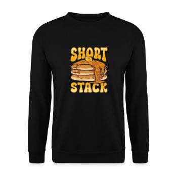 Pancake Breakfast Pancakes - Unisex Sweatshirt - black - Front - Alina (178cm) & Michal (187cm)