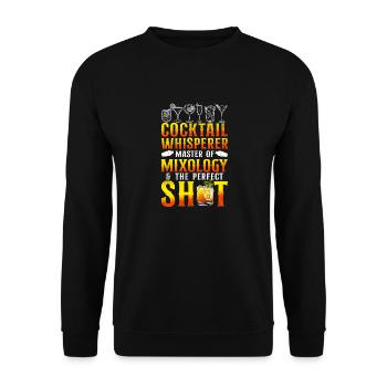 Bartender Mixologist Cocktail - Unisex Sweatshirt - black - Front - Alina (178cm) & Michal (187cm)
