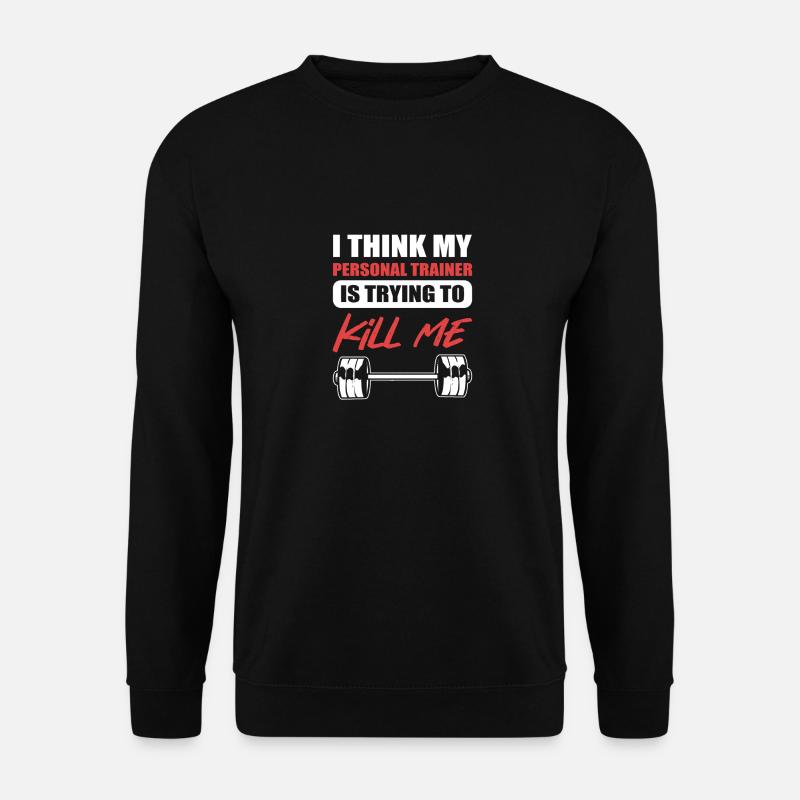 Fitness - Unisex Pullover - Schwarz