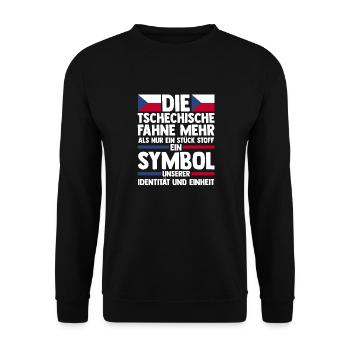 Czechs Czech Czech Republic - Unisex Sweatshirt - black - Front - Alina (178cm) & Michal (187cm)