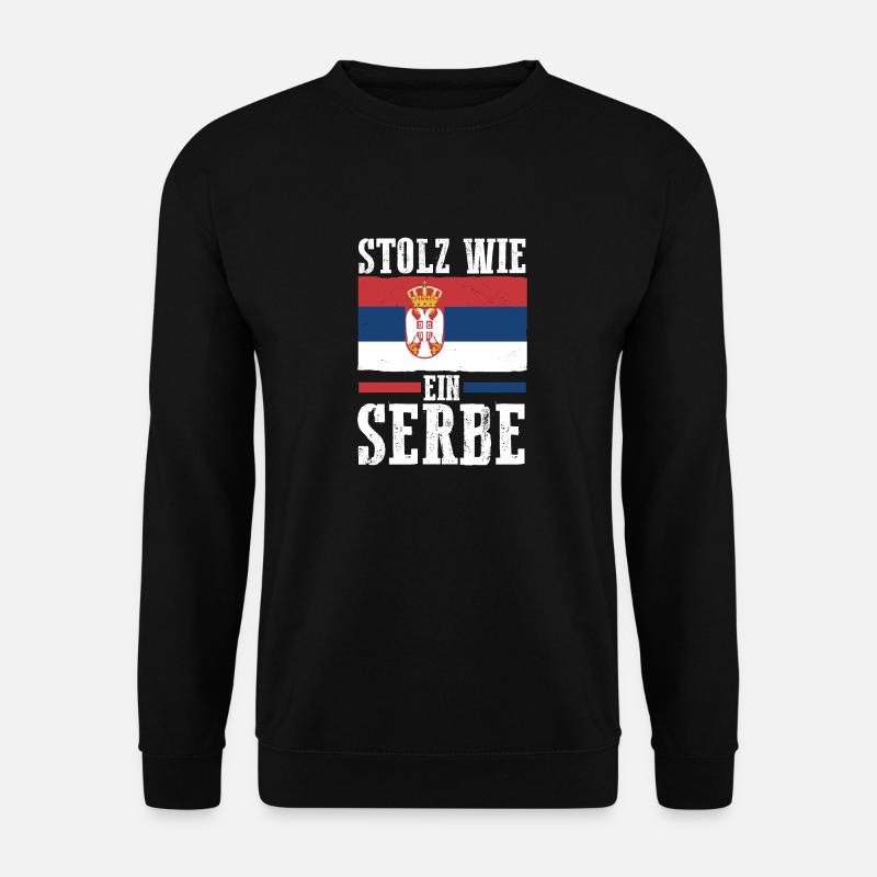 Serben Serbisch Serbien - Unisex Pullover - Schwarz