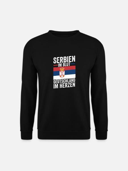 Serben Serbisch Deutschland Serbien - Unisex Pullover - Schwarz
