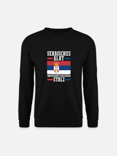 Serbe Serbe Serbie - Sweat-shirt Unisexe - noir