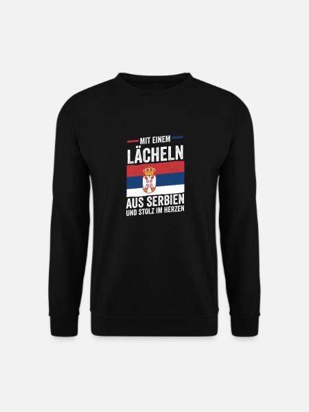 Serbe Serbe Serbie - Sweat-shirt Unisexe - noir