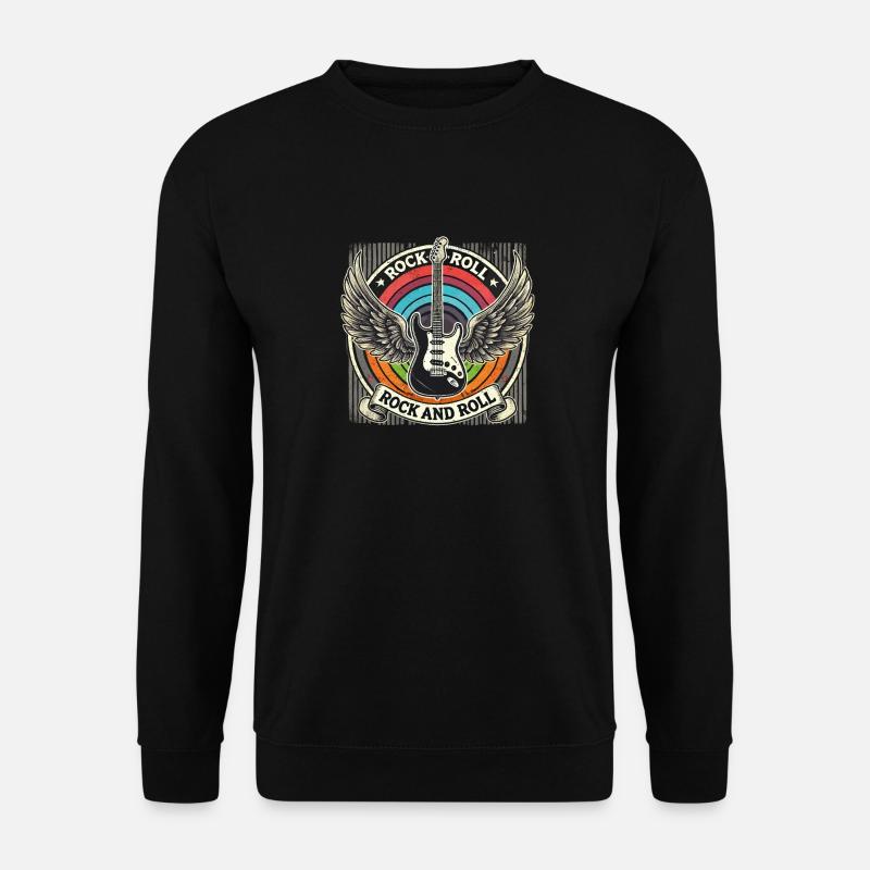 Rock and Roll Kleidung – Dynamische Mode für - Unisex Pullover - Schwarz