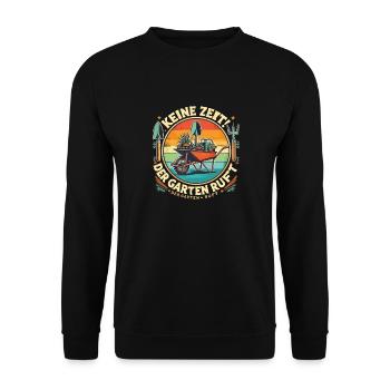 Vêtements de jardinage drôles – Mode humoristique - Sweat-shirt Unisexe - noir - Devant - Alina (178cm) & Michal (187cm)