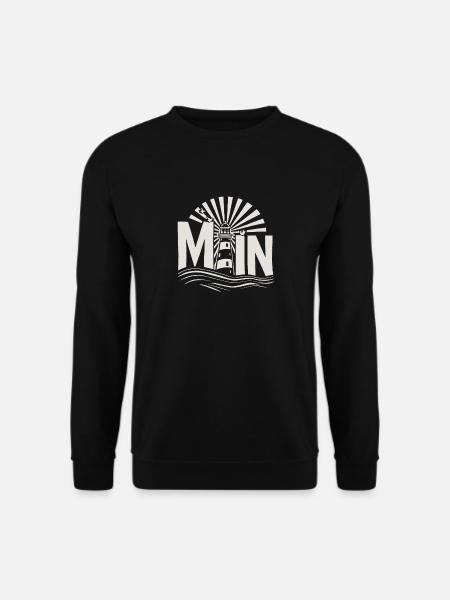 Moin - Norddeutschland Leuchtturm Design - Unisex Pullover - Schwarz