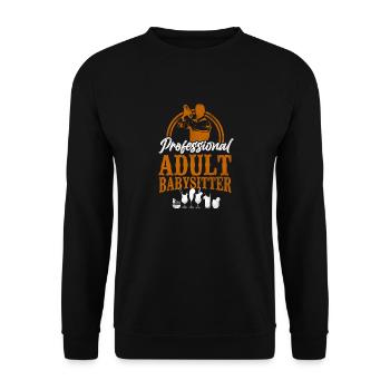 Bartender Mixologist Professional - Unisex Pullover - Schwarz - Vorne - Alina (178cm) & Michal (187cm)