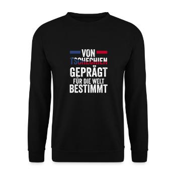 Czechs Czech Czech Republic - Unisex Sweatshirt - black - Front - Alina (178cm) & Michal (187cm)