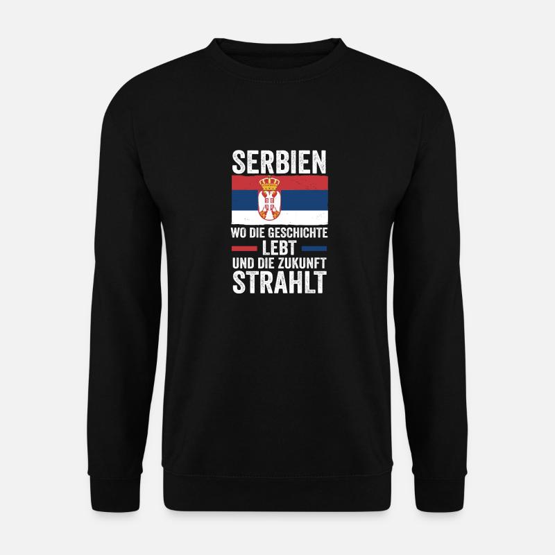 Serben Serbisch Serbien - Unisex Pullover - Schwarz