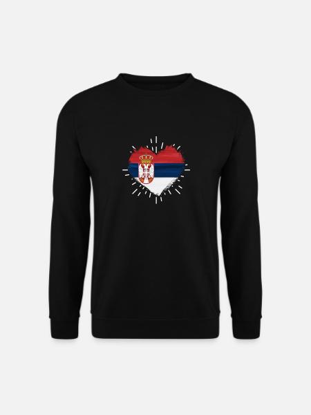 Serbe Serbe Serbie - Sweat-shirt Unisexe - noir