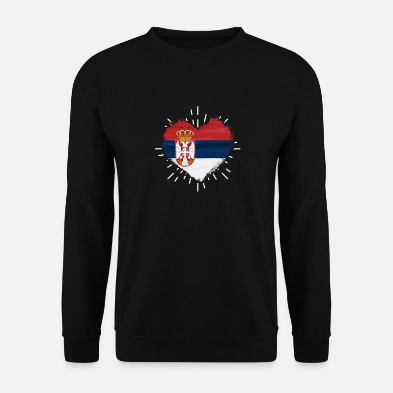 Serbe Serbe Serbie - Sweat-shirt Unisexe - noir