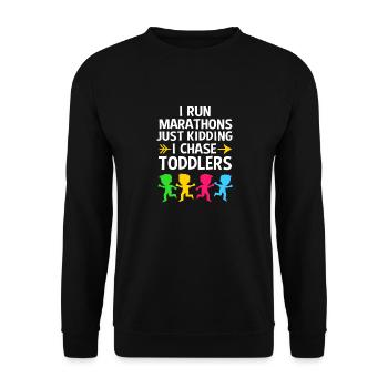 Kindergarten Education Educator Educator - Unisex Sweatshirt - black - Front - Alina (178cm) & Michal (187cm)