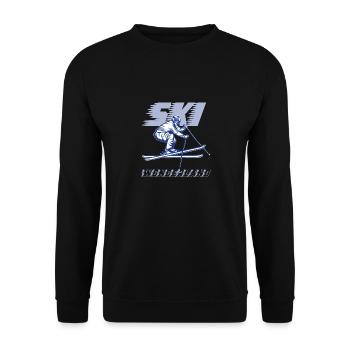 SKI Wonderland - SKIING - Unisex Sweatshirt - black - Front - Alina (178cm) & Michal (187cm)