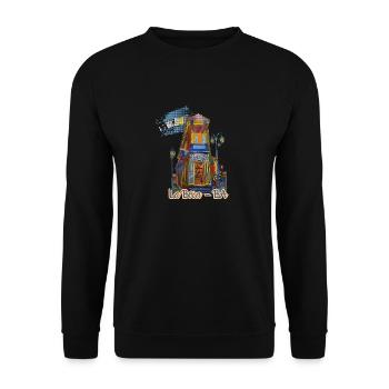 Colorful Heart of La Boca - Buenos Aires - Argentina - Unisex Sweatshirt - black - Front - Alina (178cm) & Michal (187cm)