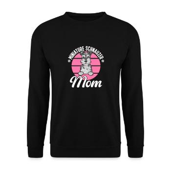 Schnauzer nain Chien Schnauzer - Sweat-shirt Unisexe - noir - Devant - Alina (178cm) & Michal (187cm)
