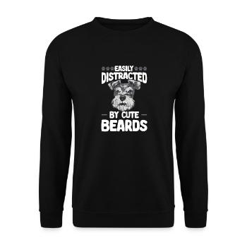 Schnauzer nain Chien Schnauzer - Sweat-shirt Unisexe - noir - Devant - Alina (178cm) & Michal (187cm)