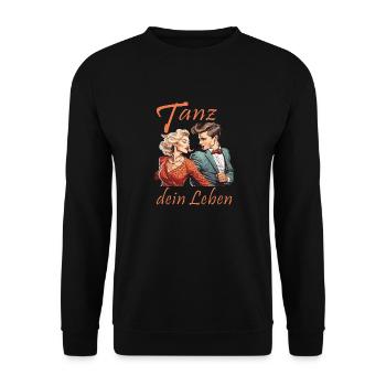 PAAR Tanz dein Leben - Unisex Pullover - Schwarz - Vorne - Alina (178cm) & Michal (187cm)