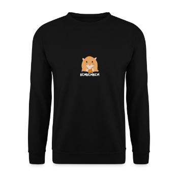 T-shirt drôle Nomnomnom - T-shirt Hungry Yummy Carrot - Sweat-shirt Unisexe - noir - Devant - Alina (178cm) & Michal (187cm)