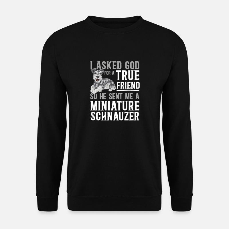 Miniature Schnauzer Dog Schnauzer - Unisex Sweatshirt - black