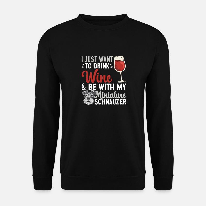 Miniature Schnauzer Dog Schnauzer - Unisex Sweatshirt - black