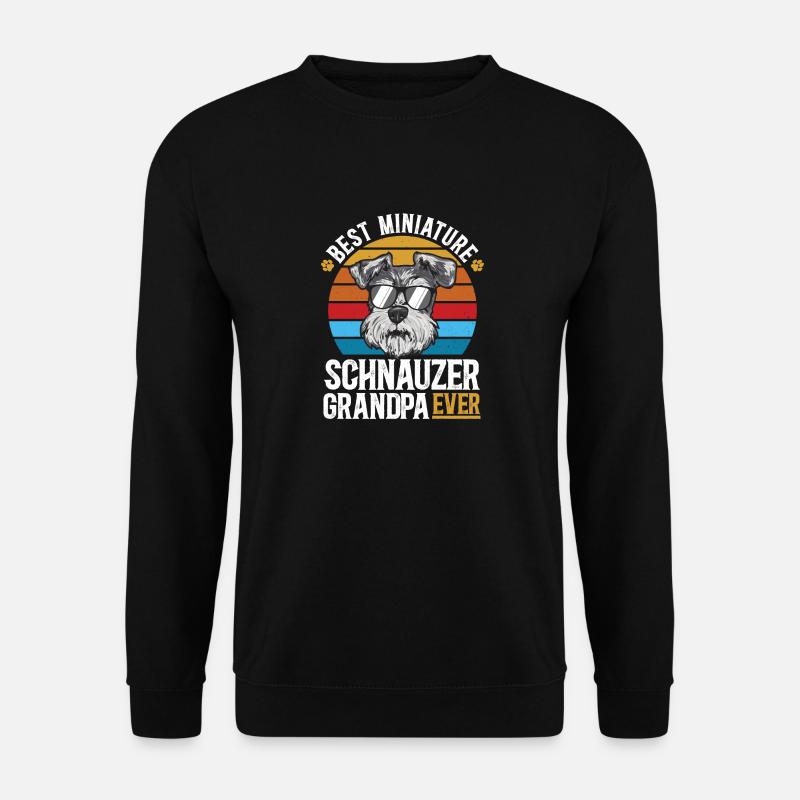 Miniature Schnauzer Dog Schnauzer - Unisex Sweatshirt - black