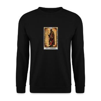 Cartes de tarot Carte de tarot L’Ermite L’Ermite - Sweat-shirt Unisexe - noir - Devant - Alina (178cm) & Michal (187cm)
