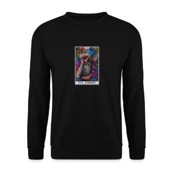 Cartes de tarot Carte de tarot L’Ermite L’Ermite - Sweat-shirt Unisexe - noir - Devant - Alina (178cm) & Michal (187cm)