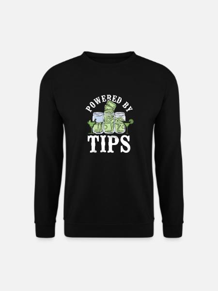 Bartender Mixologist Powered By - Unisex Sweatshirt - black