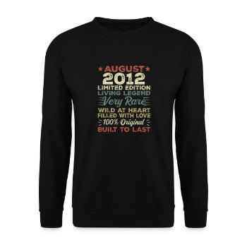 Août 2012 - Idée cadeau pour Août 2012 - 2012 - Sweat-shirt Unisexe - noir - Devant - Alina (178cm) & Michal (187cm)