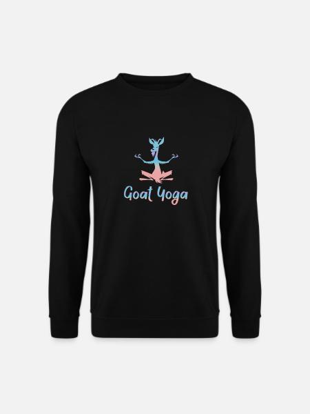 Goat Yoga Meditation - Unisex Sweatshirt - black