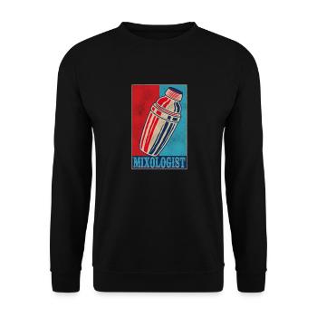 Bartender Mixologist Retro Vintage - Unisex Sweatshirt - black - Front - Alina (178cm) & Michal (187cm)