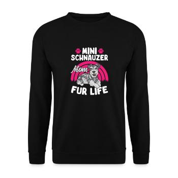 Schnauzer nain Chien Schnauzer - Sweat-shirt Unisexe - noir - Devant - Alina (178cm) & Michal (187cm)