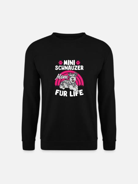 Zwergschnauzer Hund Schnauzer - Unisex Pullover - Schwarz