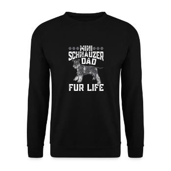 Schnauzer nain Chien Schnauzer - Sweat-shirt Unisexe - noir - Devant - Alina (178cm) & Michal (187cm)