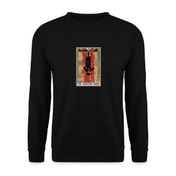 Carte de tarot Carte de tarot Le pendu - Sweat-shirt Unisexe - noir - Devant - Alina (178cm) & Michal (187cm)